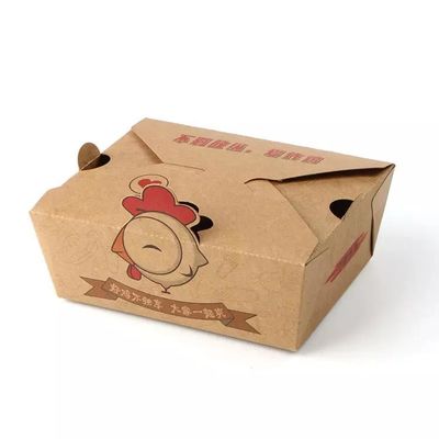 Einweg-Papierbox zum Mitnehmen, Mattlaminierung, Kraftblasen-Lebensmittelverpackung