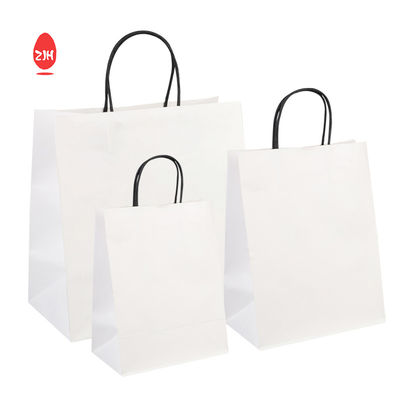 3 x 8,5 Zoll Geschenkverpackungsbeutel SGS-Kleidungsverpackungs-Kraftpapiertüte mit Griff