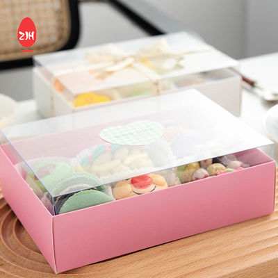 Recycelbare Macaron-Kekse-Kasten-Verpackungs-Kuchen-Schokoladen-Kasten