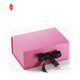 Ovaler Folienprägekarton Magnetische Faltgeschenkbox mit Schleife