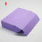 Kundenspezifischer Logo-Schmuck, der purpurrote Pappgeschenk-Verpackenkasten für Kleidung druckt