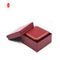 Red Gold Glossy Laminierung Lederschmuck Aufbewahrungsbox 4C-Druck