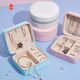 Reise Portable Storage Pu Leder Schmuckschatulle Schmuck Display Ohrring Organizer Box