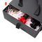 Starre Parfüm-Verpackungsbox aus Papier mit Band FSC-Schiebeschublade, schwarze Geschenkbox