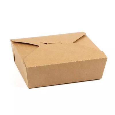 Einweg-Papierbox zum Mitnehmen, Mattlaminierung, Kraftblasen-Lebensmittelverpackung