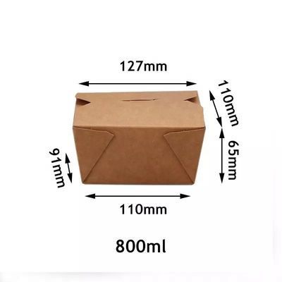 12,7 cm Einweg-Lebensmittelverpackungsbehälter mit geprägter Fast-Food-Verpackungsbox
