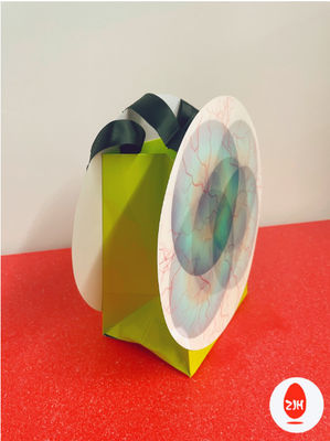 Luxus-200gsm Art Paper Shopping Paper Bags mit verdreht und Bogen