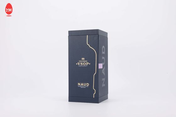 Kundenspezifischer Wein-Flaschen-Verpackengeschenk-Wein-Papierkasten Logo Black Luxury Red Wines magnetischer verpackender mit Fenster