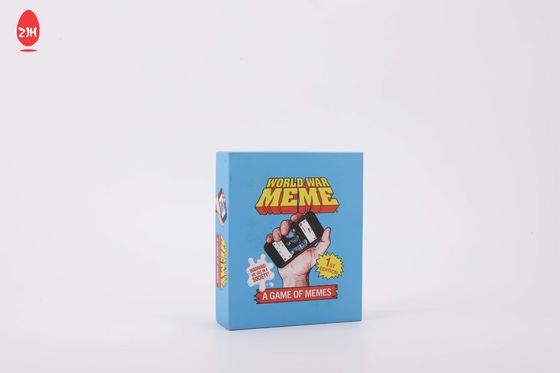 Eigenmarken-faltbares blaues Wellpappe-Geschenk-Satz-Paket aufbereitet mit Logo
