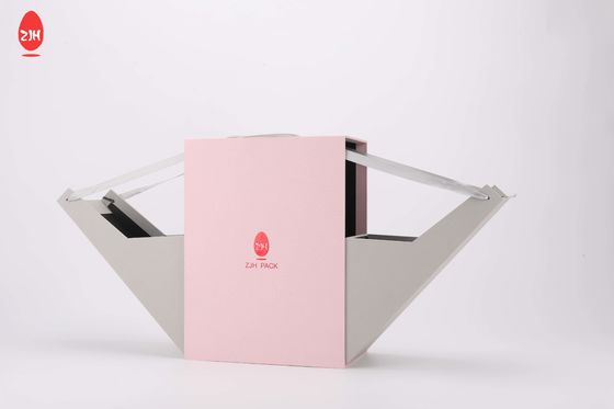 Steifes Heiratsbevorzugungs-Geschenkbox-Samt-Luxusquadrat ringsum Handtaschen-Form