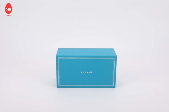 Duft Deckel-Basis-blauer Matt Perfume Packaging Box Gift-ätherischen Öls mit Behälter