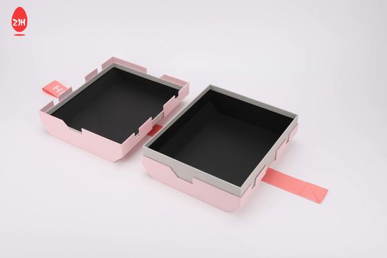 Faltbarer Papppapier-Schuh-Luxuskasten, magnetische steife verpackende rosa Geschenkboxen