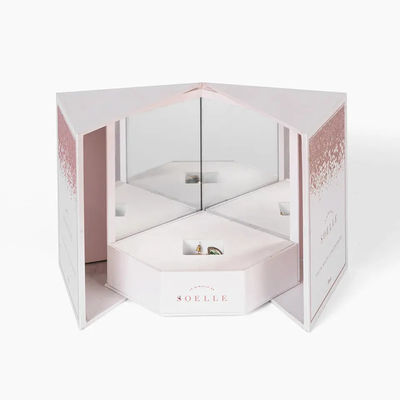 Pappe weißer Matte Cosmetic Boxes Open Door kundenspezifischer Logo For Cosmetics