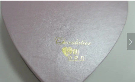 Luxusrosa-Herz-geformte Papiergeschenkbox-Gewohnheit für Wimper-Schmuck Ring Packaging