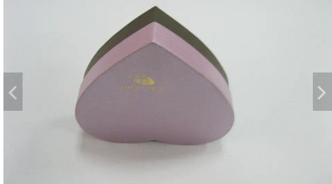 Luxusrosa-Herz-geformte Papiergeschenkbox-Gewohnheit für Wimper-Schmuck Ring Packaging