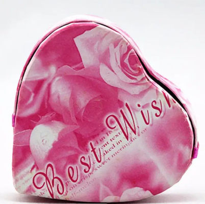 Rosa herzförmige Blumenstrauß-Verpackungsboxen Luxus für Valentinstagsgeschenk
