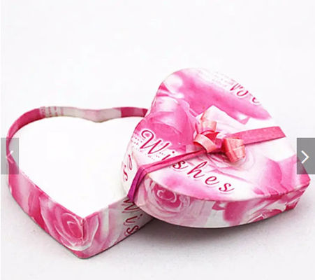 Rosa herzförmige Blumenstrauß-Verpackungsboxen Luxus für Valentinstagsgeschenk