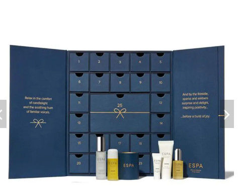 Kundenspezifischer Weihnachtskalender-Großhandelskasten-kosmetische Pappfach-Geschenkbox